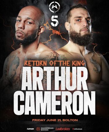Arthur se enfrenta a Cameron por el cinturón WBA-Intercontinental 