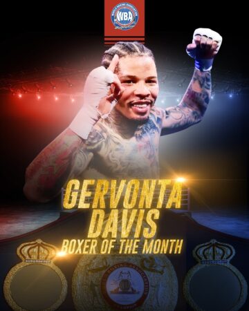 Gervonta is Boxer of the Month and Roach Honorable Mention